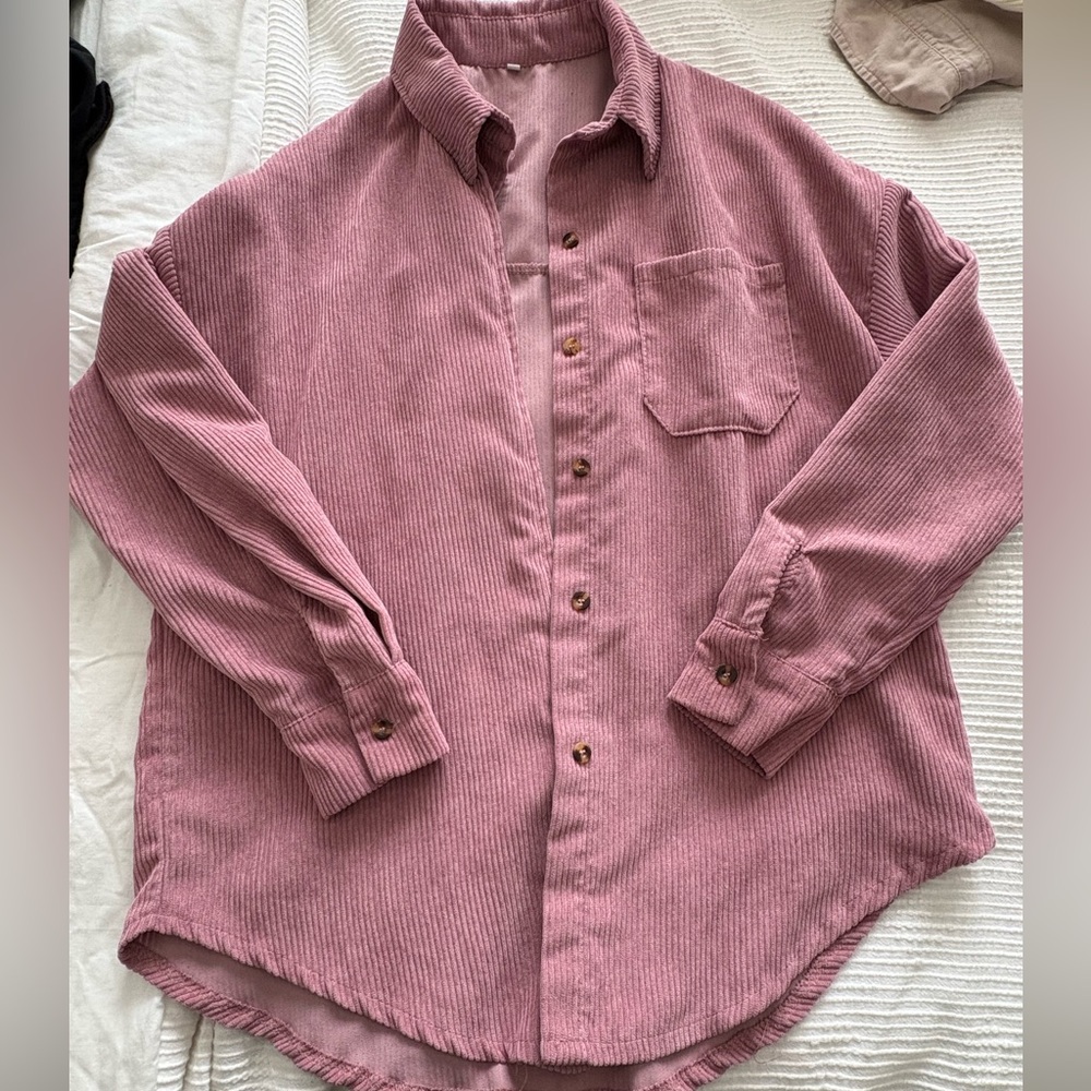 Pink Button-Up Shirt - Picture 7 of 8